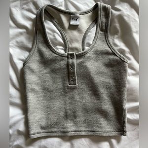 TNA grey workout tank top